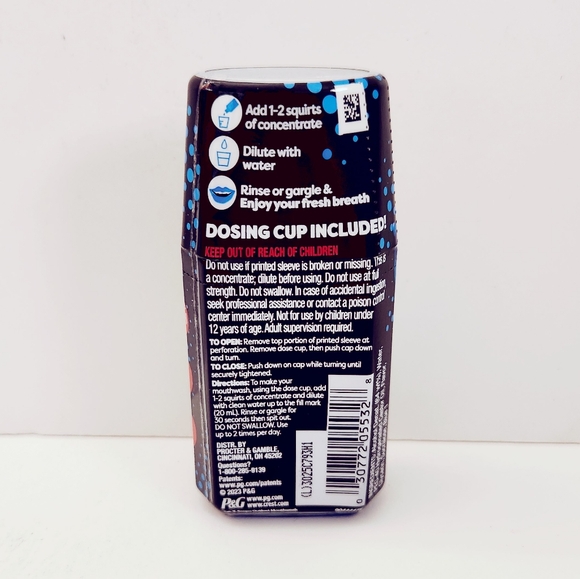 ⭐4/$15 Crest Scope Squeez Mouthwash Concentrate, Cool Peppermint - Picture 2 of 11